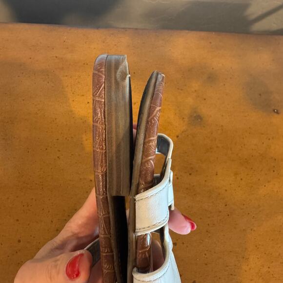 Sam Edelman Bay Cutout Slide Sandals – White Leather, Size 10 - Picture 7 of 10